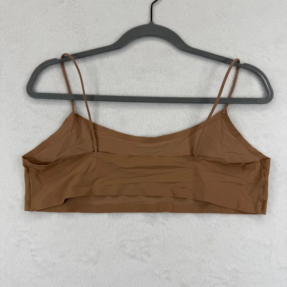 SKIMS Fits Everybody Cami Bra Top‎ Women's Size 3X Brown Comfort Stretch - Picture 2 of 4